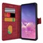 CaseUp Samsung Galaxy S10 Kılıf Kumaş Desenli Cüzdanlı Kırmızı